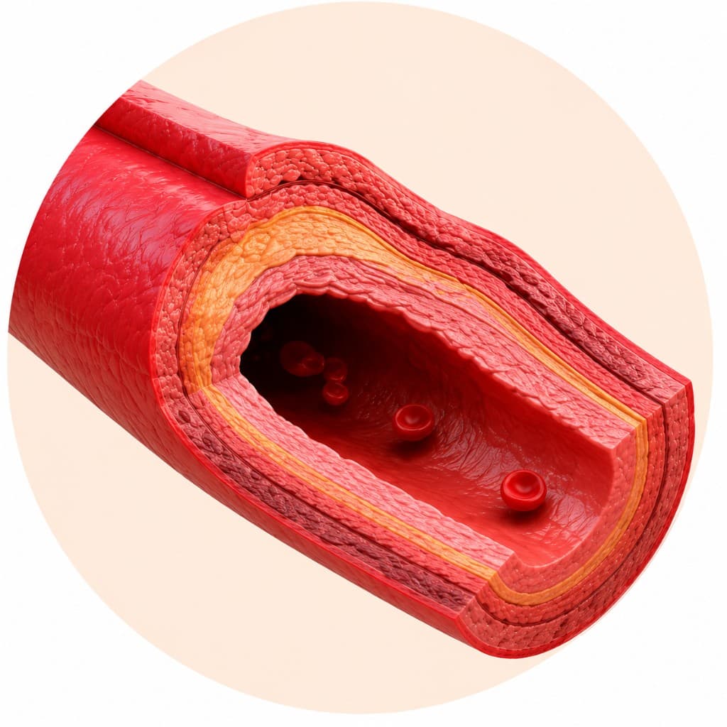 Coronary artery showing follow-up comparison